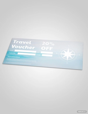 Travel Discount Voucher Template