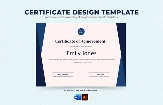 Certificate Design Template