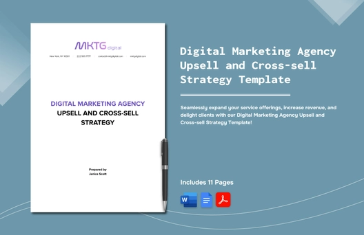 Digital Marketing Agency Upsell and Cross-sell Strategy Template