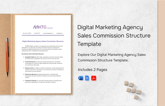 Digital Marketing Agency Sales Commission Structure Template Digital Marketing Agency Sales Commission Structure Template