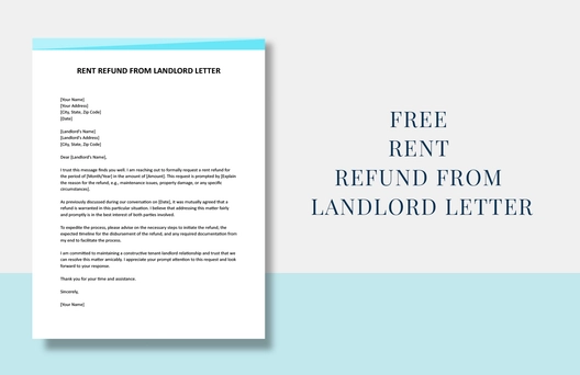 Rent Refund From Landlord Letter