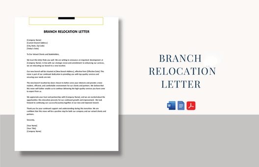 Branch Relocation Letter