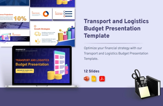 Transport and Logistics Budget Presentation Template