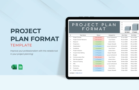Project Plan Format Template
