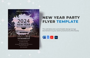 New Year Party Flyer Template