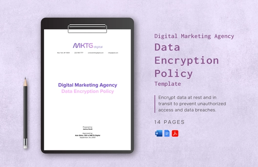 Digital Marketing Agency Data Encryption Policy Template
