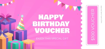 Free Birthday Voucher Template to Edit Online