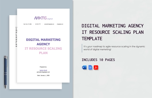 Digital Marketing Agency IT Resource Scaling Plan Template