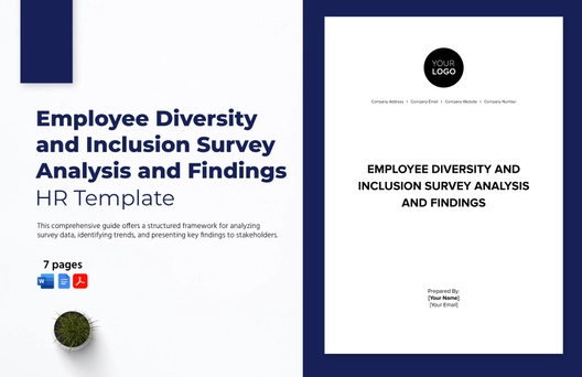 Employee Diversity and Inclusion Survey Analysis and Findings HR Template