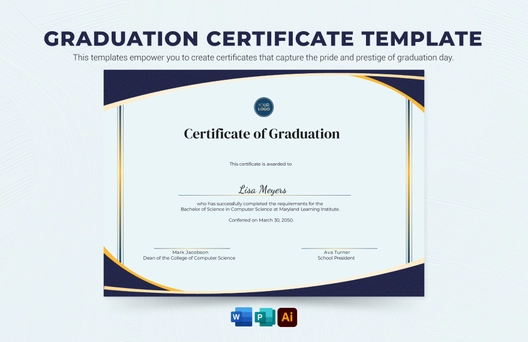 Graduation Certificate Template