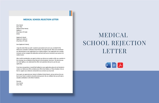 Medical School Rejection Letter