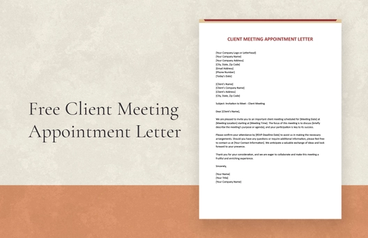 Client Meeting Appointment Letter
