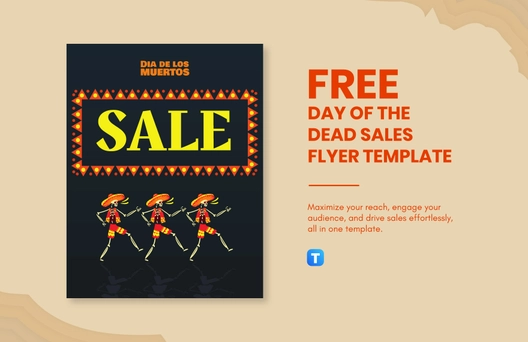Free Day of the Dead Sales Flyer Template to Edit Online
