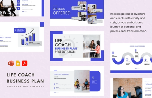 Life Coach Business Plan Presentation Template