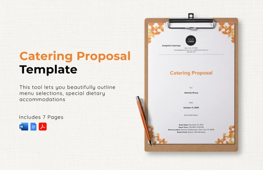 Catering Proposal Template
