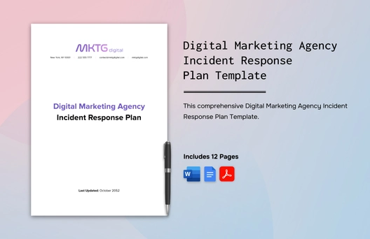 Digital Marketing Agency Incident Response Plan Template