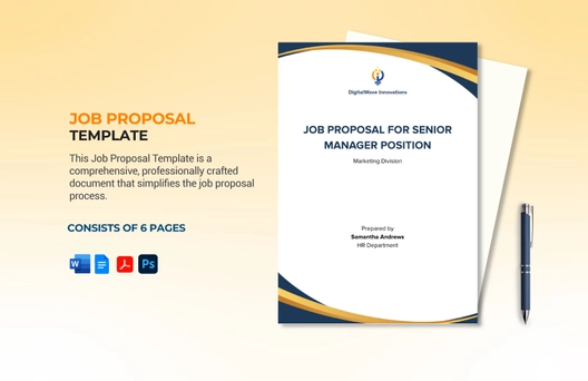 Job Proposal Template