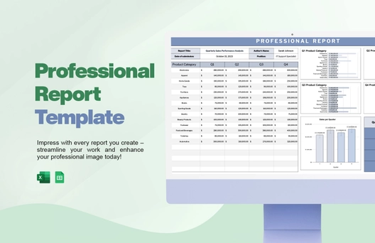 Professional Report Template Professional Report Template