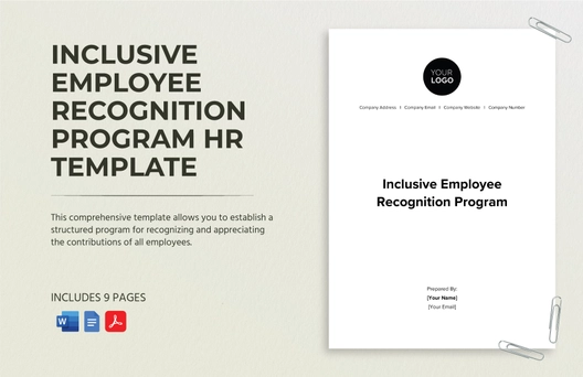 Inclusive Employee Recognition Program HR Template