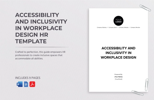 Accessibility and Inclusivity in Workplace Design HR Template