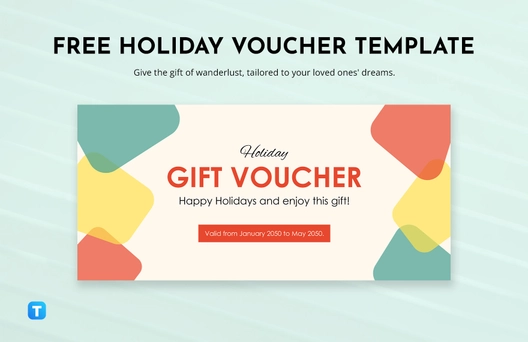 Free Holiday Voucher Template to Edit Online