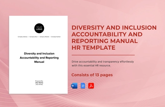 Diversity and Inclusion Accountability and Reporting Manual HR Template