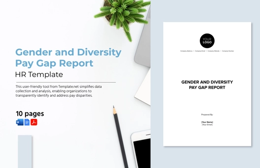 Gender and Diversity Pay Gap Report HR Template