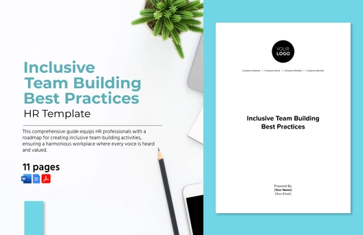 Inclusive Team Building Best Practices HR Template