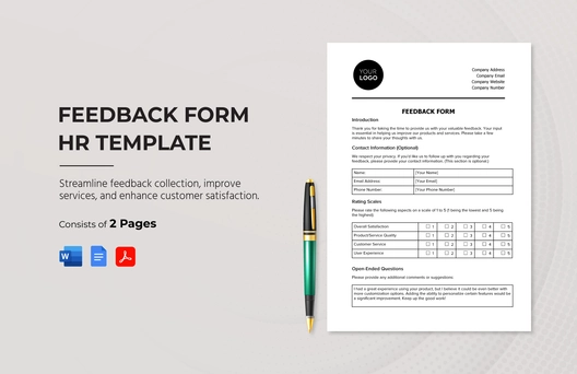 Feedback Form HR Template