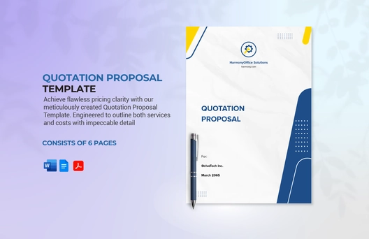 Quotation Proposal Template Quotation Proposal Template