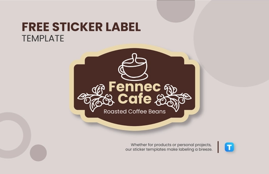 Free Sticker Label Template to Edit Online