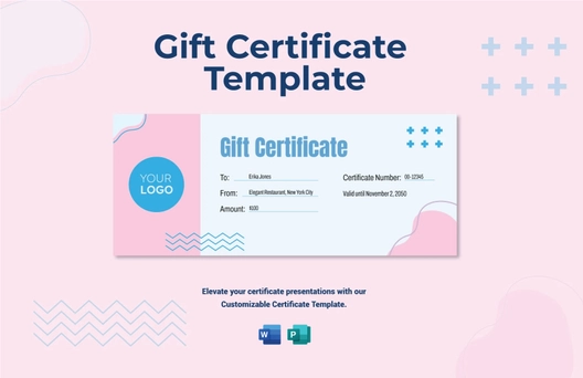 Gift Certificate Template
