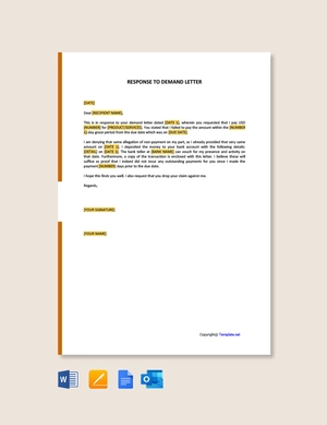 Response To Demand Letter