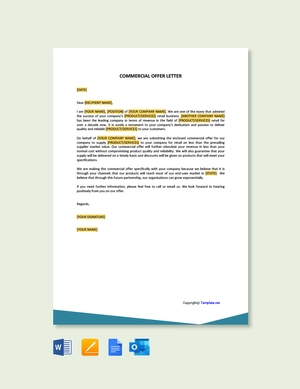 Commercial Offer Letter