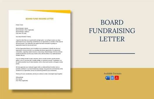 Board Fundraising Letter