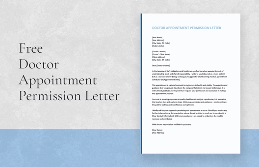 Doctor Appointment Permission Letter