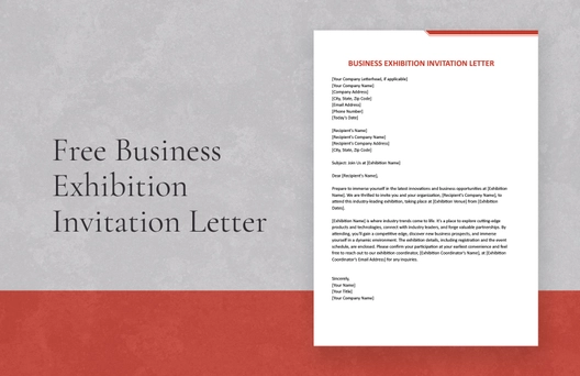 Business Exhibition Invitation Letter