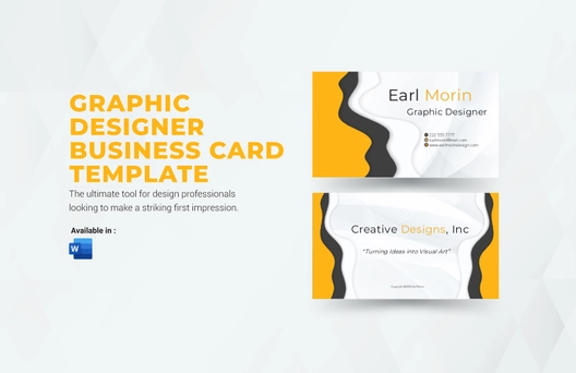 Graphic Designer Business Card Template