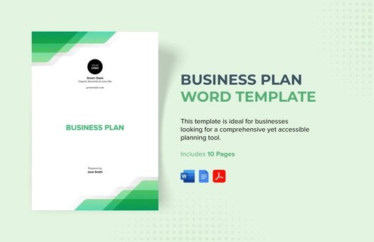 Business Plan Word Template