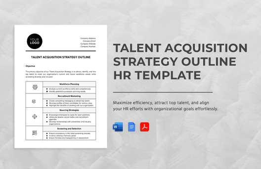 Talent Acquisition Strategy Outline HR Template