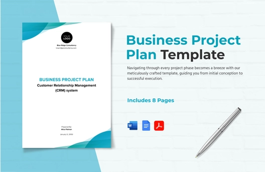 Business Project Plan Template