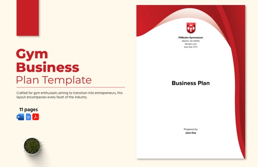 Gym Business Plan Template