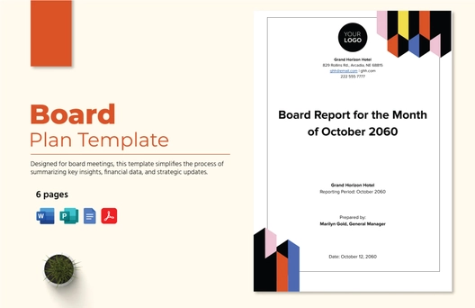 Board Report Template Board Report Template