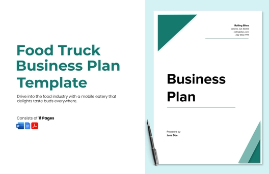 Food Truck Business Plan Template