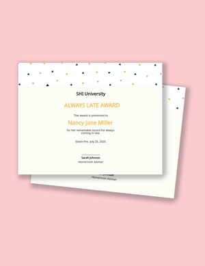 Funny Certificate Template