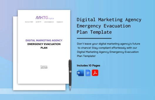 Digital Marketing Agency Emergency Evacuation Plan Template