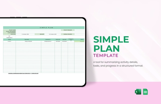 Simple Plan Template