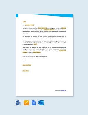 Ending A Business Relationship Letter