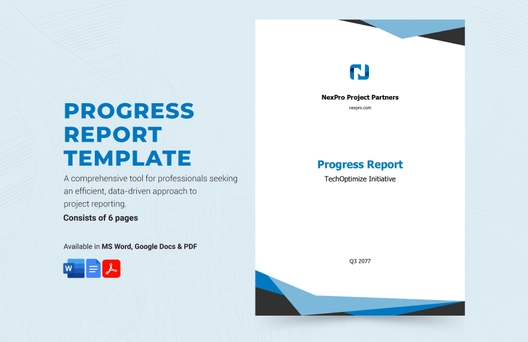 Progress Report Template Progress Report Template