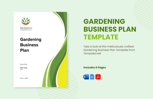 Gardening Business Plan Template